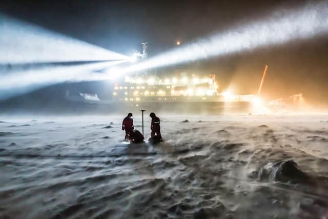 As well as being experts in their fields, the scientists underwent training in dealing with polar bears and how to endure the harsh conditions and months of darkness. Picture: Stefan Hendricks