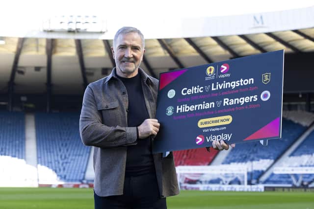 Graeme Souness promotes Viaplay’s live and exclusive coverage of Celtic v Livingston and Hibs v Rangers on Sunday.