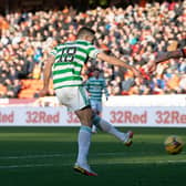 Tom Rogic opens the scoring for Celtic.