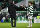 GLASGOW, SCOTLAND - DECEMBER 06: Celtic manager Brendan Rodgers  insists nothing has changed with what is being asked of Kyogo Furuhashi as the Japanese striker struggles for the potency he exhibited in his two seasons under Ange Postecoglou. (Photo by Rob Casey / SNS Group)