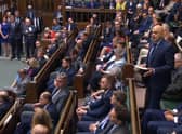 Former health secretary Sajid Javid delivers a personal statement to the House of Commons yesterday following his resignation from the cabinet
