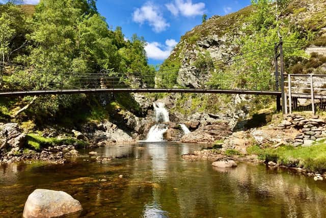 Crieff & Strathearn Drovers’ Tryst walking festival is back this year after 2020 events were cancelled due to the coronavirus pandemic, with adventures to stunning locations such as the Falls of Tarf. Photo: Gil Martin