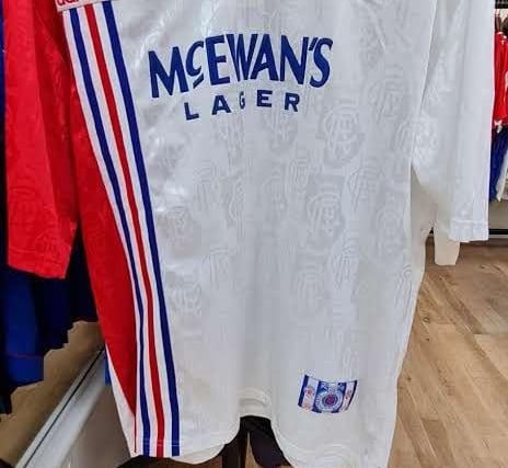 The Rangers away top from 96-97