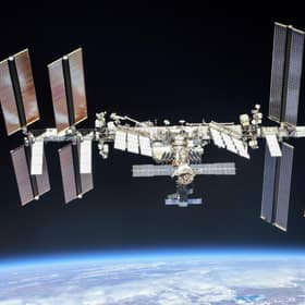 The International Space Station photographed by Expedition 56 crew members from a Soyuz spacecraft after undocking. Picture: NASA/Roscosmos