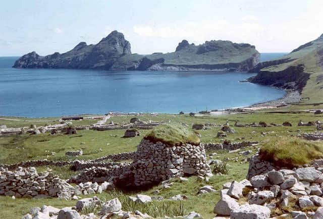Normally buzzing with visitors at this time of year , Village Bay on Hirta, St Kilda , remains almost deserted with tourists urged to stay away. PIC: Creative Commons.