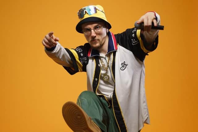 Dru Cripps in one of his get ups