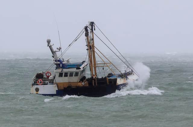 The Fishing vessel FH401 Golden Promise at Newhaven harbour. ( Steve Parsons/PA Wire)