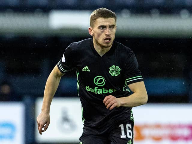 Jonjoe Kenny made his Celtic debut in the 4-0 win over Kilmarnock at Rugby Park on February 02, 2021 (Photo by Rob Casey / SNS Group)