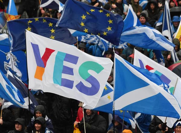An Indyref march in Glasgow