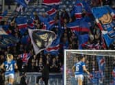 The Union Bears give their backing to Rangers in last week's game against Benfica (Photo by Craig Foy / SNS Group)