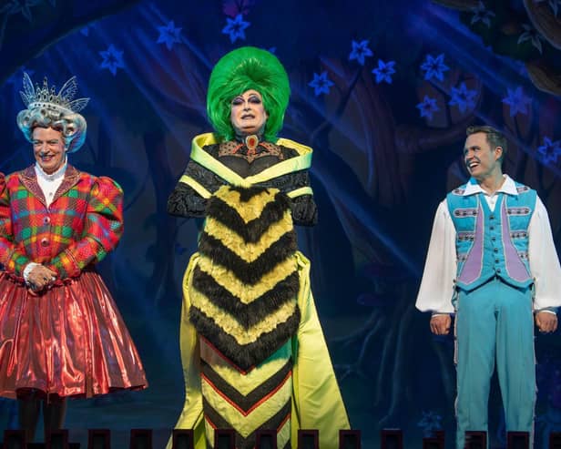 Grant Stott, Allan Stewart and Jordan Young star in Cinderella at the Festival Theatre in Edinburgh PC: Douglas Robertson