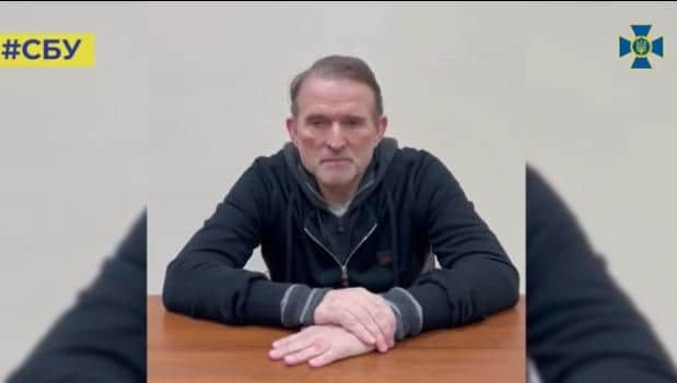 A screengrab of the video from Viktor Medvedchuk