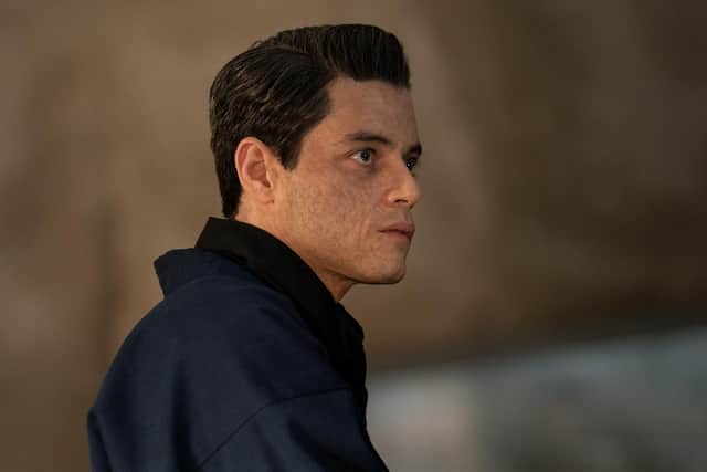 No Time To Die’s main villain, Lyutsifer Safin - played by Rami Malek - is a soft-spoken poison expert with a mottled complexion and a pronounced limp. (Photo by MGM/Eon/Danjaq/UPI/Kobal/Shutterstock)