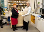 Bailie Annette Christie, chair of Glasgow Life and convenor for culture, sport and international relations for Glasgow City Council (left) and Steph de Roemer (Glasgow Life Conservator) (right) as Indian artefacts are being packed up before they are shipped. Picture: Alan Harvey/SNS Group