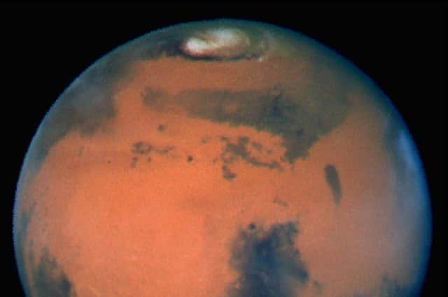 A photograph of Mars taken by Nasa's Hubble Space Telescope (Picture: Nasa/Getty Images)