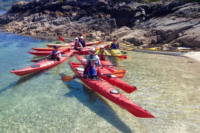 Sea kayaking is a popular way of exploring the sheltered coastlines of the west and gives new persepctive on the stunning Highland scenery.