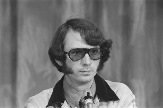 Mike Nesmith at a June 1967 press conference in London. (Picture: Evening Standard/Hulton Archive/Getty Images)