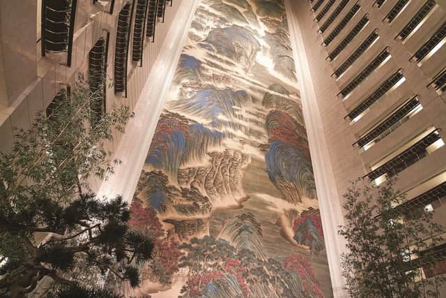 The Great Motherland of China, Chinese mural at Island Shangri-La, Hong Kong. Pic: Colin Heggie/colin@seafieldstreet.co.uk