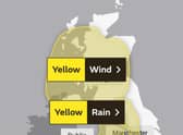 The wind warning will be in force for 24 hours from noon on Sunday. Picture: Met Office