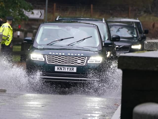 A cavalcade of cars carrying members of the royal including the Duke of Cambridge, the Duke of York, and the Earl and Countess of Wessex into Balmoral in Scotland, where the Queen is under medical supervision with the royal family rushing to be by her side amid serious health fears. Buckingham Palace has issued a statement saying royal doctors were concerned for the Queen's health, as the Prince of Wales and her other children, and the Duke of Cambridge cleared their diaries and immediately headed to her home in the Scottish Highlands. Picture date: Thursday September 8, 2022.