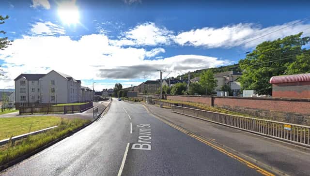 Brown Street in Port Glasgow where the cannabis was found picture: Google Images