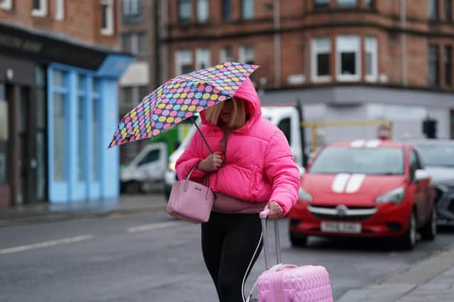 Isla Bryson, 31, formerly known as Adam Graham, from Clydebank, West Dunbartonshire, arrives at the High Court in Glasgow