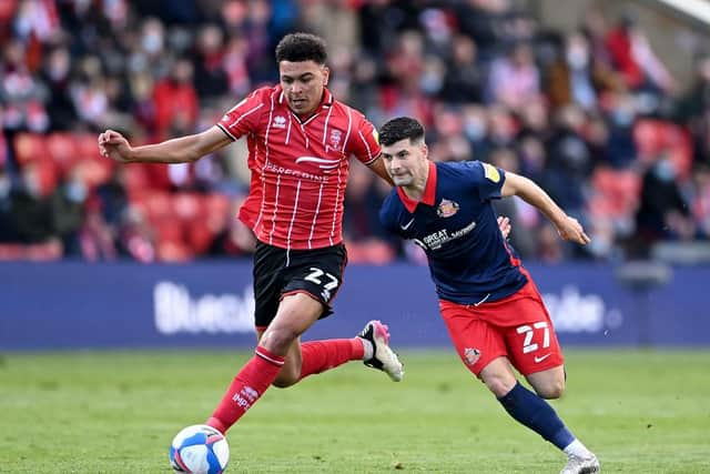 Jones (right) made an impact on Wearside but has come to the end of his loan deal. (Photo by Laurence Griffiths/Getty Images)