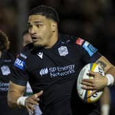 Sione Tuipulotu scored one of Glasgow Warriors' tries in a 52-36 win over Cardiff. (Photo by Ross MacDonald / SNS Group)