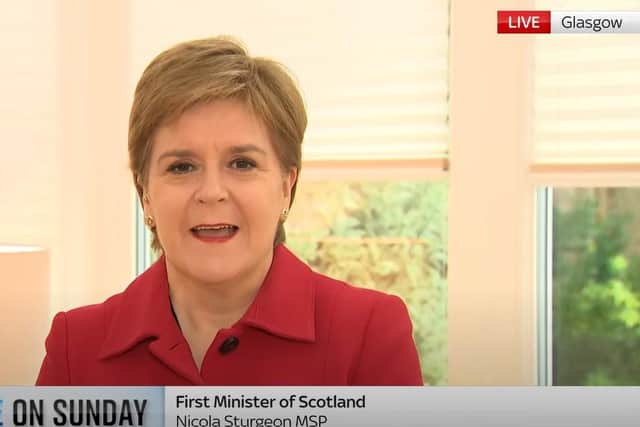 Nicola Sturgeon appeared on Sophy Ridge on Sunday on Sky News