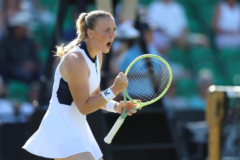 Women's Doubles: the 23-year-old from Dunblane is the daughter of former Morecambe, Blackpool and Stenhousemuir footballer Lee Collins and was coached by Judy Murray from the age of seven. She partners Hungarian player Panna Udvardy.