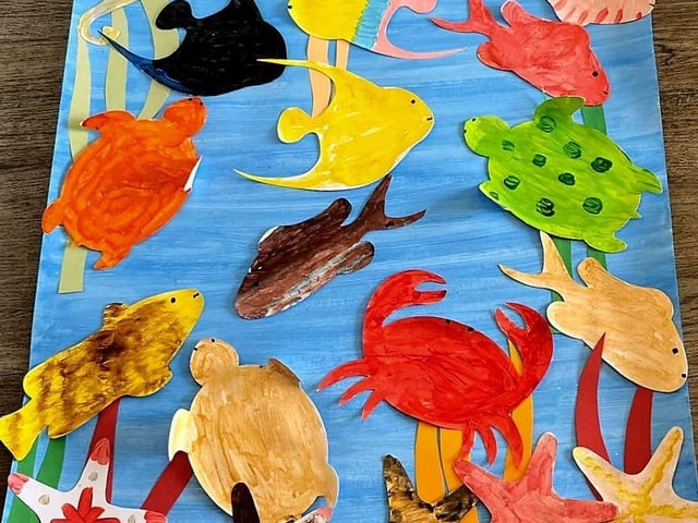 Residents at HC-One Scotland’s Redmill Care Home Creative Mojo Workshop art piece