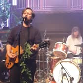 Sea Power's Yan onstage at St Luke's in Glasgow in April 2022. Picture: Graham Lindsay