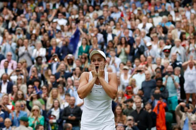 I've won! Australia's Ashleigh Barty can't quite believe she's Wimbledon champion