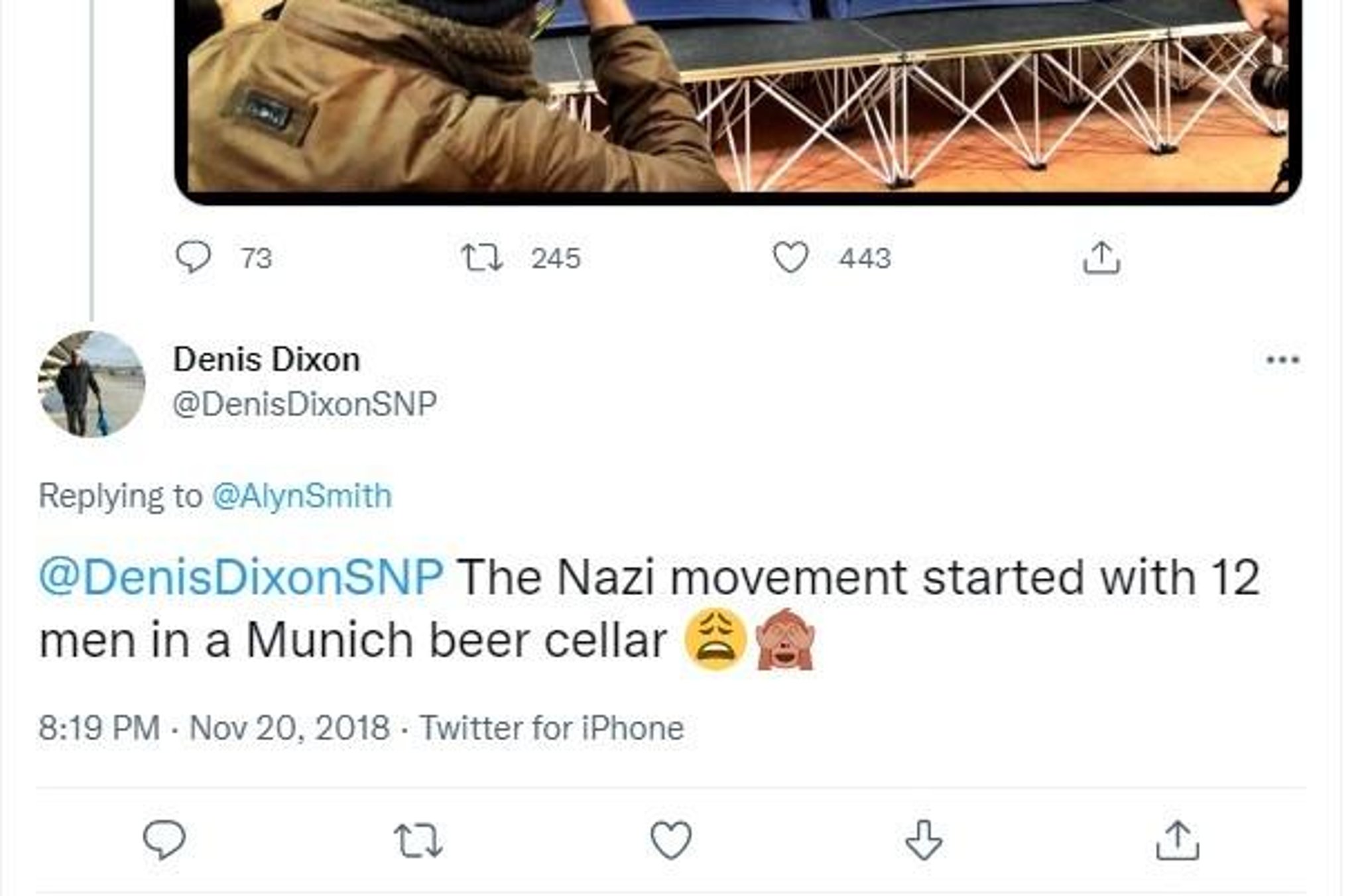 Row over SNP councillor seeking re-election who likened Brexiteers to Nazis