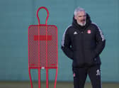 Aberdeen manager Jim Goodwin faces the sack if his team loses at Hibs on Saturday. (Photo by Craig Williamson / SNS Group)