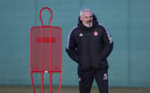 Aberdeen manager Jim Goodwin faces the sack if his team loses at Hibs on Saturday. (Photo by Craig Williamson / SNS Group)