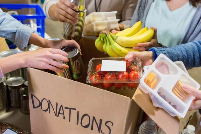 It's best to check in advance if there area any specific items that your local food bank is requesting. Photo: SDI Productions / Getty Images Signature / Canva Pro.