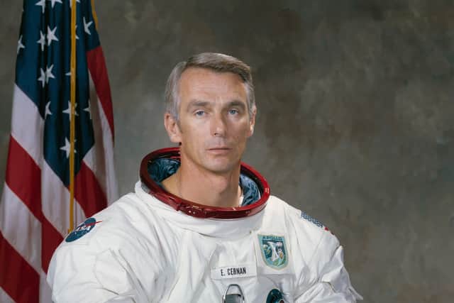 It is 50 years to the day since US astronaut Gene Cernan became the last person to set foot on the moon (Picture: AFP via Getty)