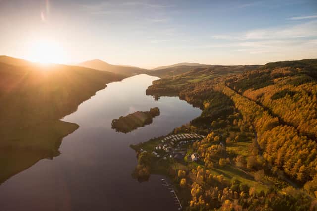 Perthshire wears the new season crown. Top an afternoon of walking through Allean Forest, just west of Loch Tummel near Pitlochry, with a moment or two at Queens View where nature's beauty comes together so finely. PIC: Visit Scotland.