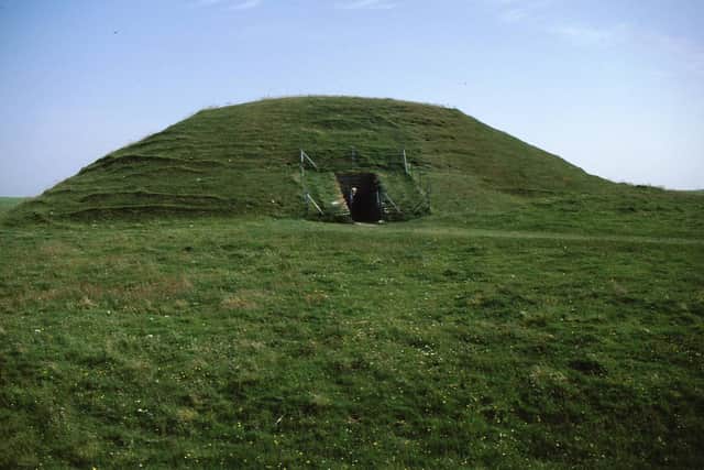 Maeshowe Chambered Cairn, Orkney, which has a passageway aligned to the setting sun on Winter Solstice, was likely inspired by travels to Ireland and tombs such as Newgrange in Boyne Valley where seasonal celebrations were held. On their return, islanders sought to out-do their neighbours by building ever more impressive monuments to the dead. PIC: geograph.org/Russell Wills.