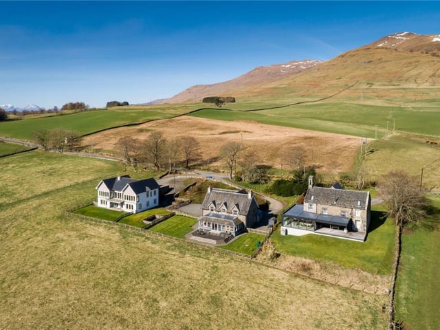 Aerial view of property.