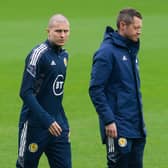 Lyndon Dykes has emerged as a doubt for Scotland's match against Denmark tomorrow. (Photo by Craig Foy / SNS Group)