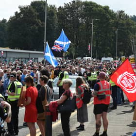 A second protest is now planned for Falkirk town centre. Pic: Michael Gillen