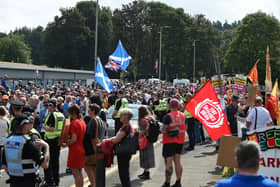 A second protest is now planned for Falkirk town centre. Pic: Michael Gillen