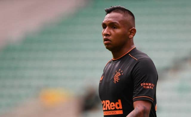 Alfredo Morelos is available to return to action for Rangers against St Johnstone in Perth on Wednesday night after serving a two-match suspension. (Photo by Craig Foy / SNS Group)