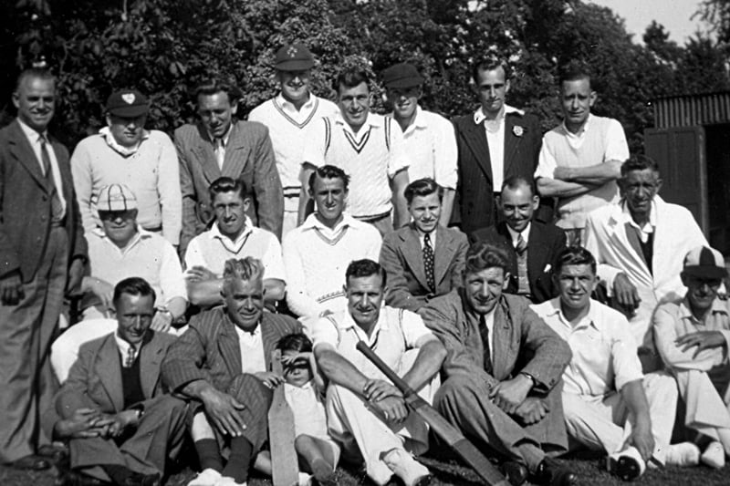 The Good Intent Cricket Club from Fareham in 1948 or 1949.