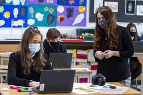 England followed Scotland in introducing face masks in schools