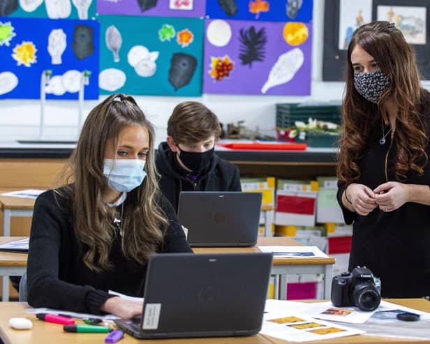 England followed Scotland in introducing face masks in schools