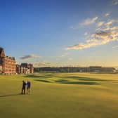 The 18th green at the Old Course (Pic: Mark Alexander)