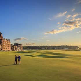 The 18th green at the Old Course (Pic: Mark Alexander)